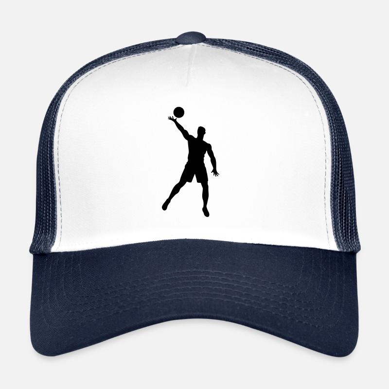 Volleyball Player Silhouette Trucker Cap