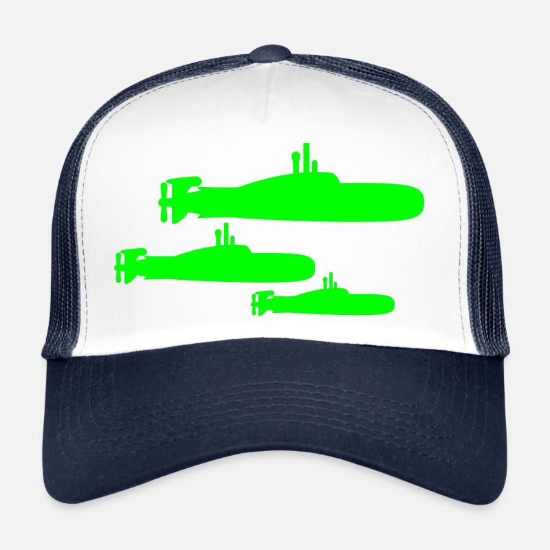 3 Sous-marins Flotte Trois Escadrons Groupe Equipe Équipage Casquette trucker 