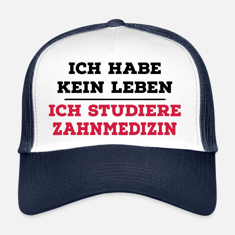 ZAHNMEDIZIN - Trucker Cap - Weiß/Navy
