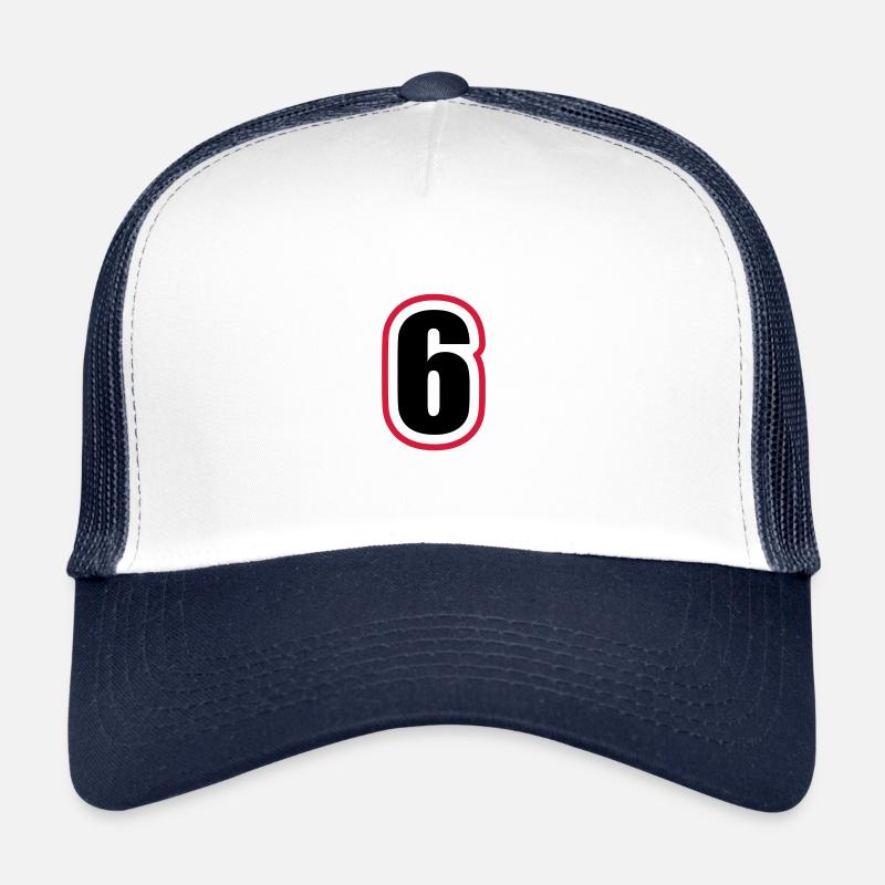 6 Zahl College Trucker Cap
