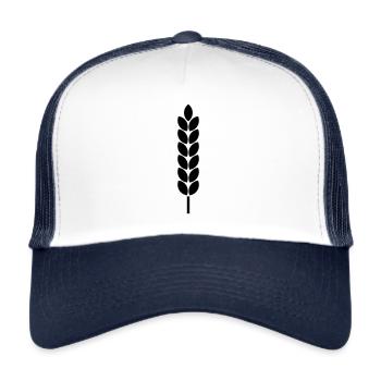 Grain Ear of Wheat - Trucker Cap - white/navy - Front