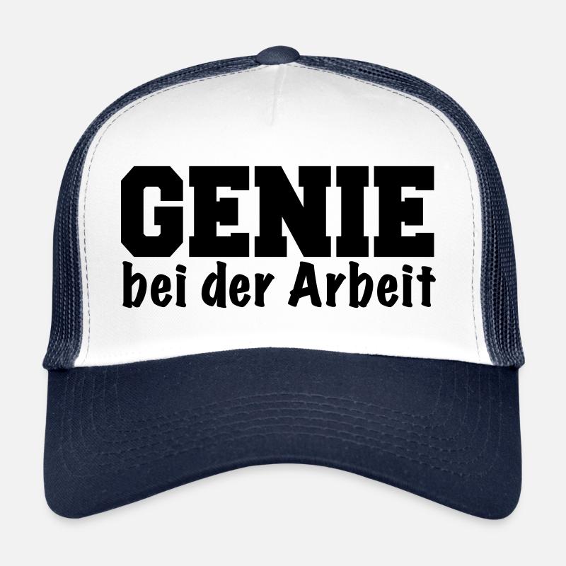 Genie bei der Arbeit lustiger Spruch Geschenk Trucker Cap
