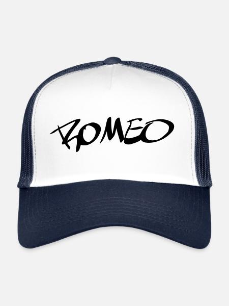 romeo - Trucker Cap - white/navy - Front
