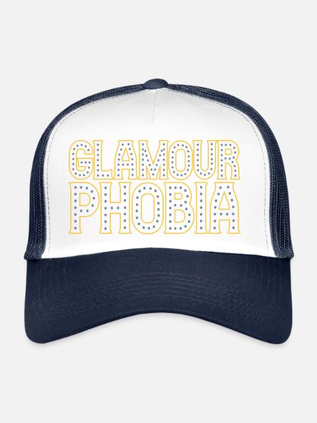 Colors changeable | Glamourphobia Glamour Phobia - Trucker Cap - white/navy - Front