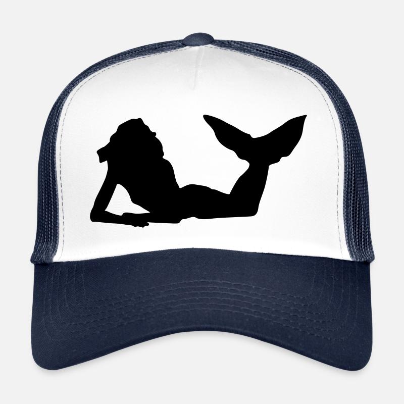 silhouette de nage sirène Casquette trucker 