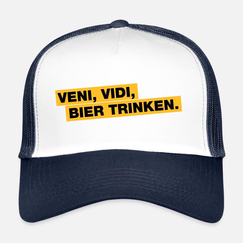 Veni, Vidi, Bier trinken Trucker Cap