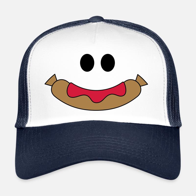 Happy Sausage - Trucker Cap - white/navy