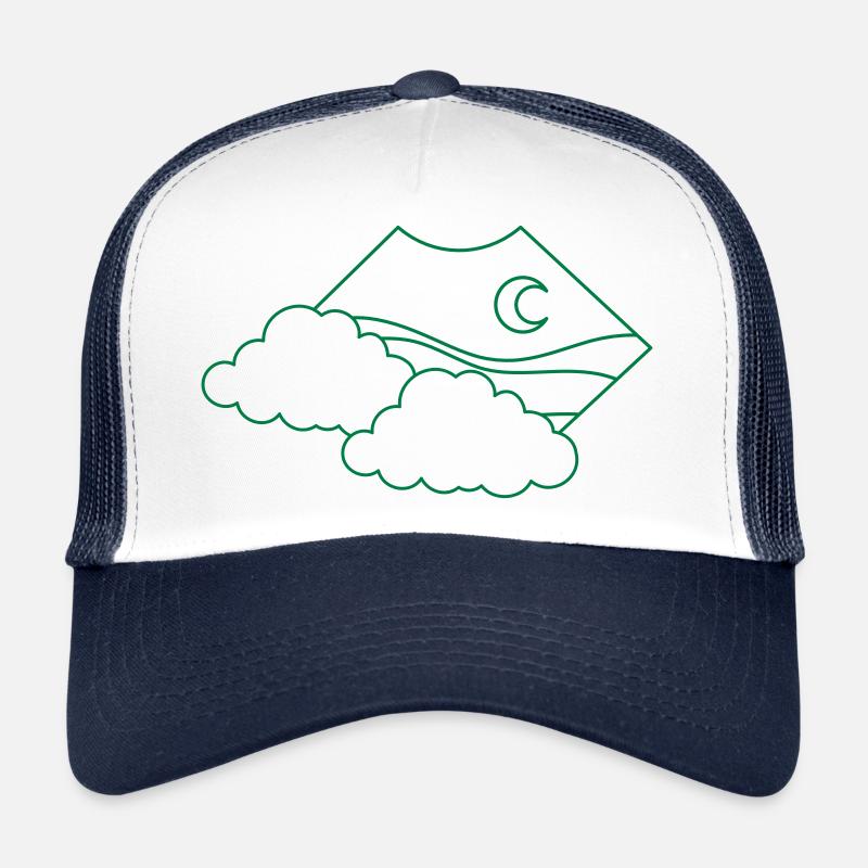BOHO-Wolke über dem Mond Trucker Cap