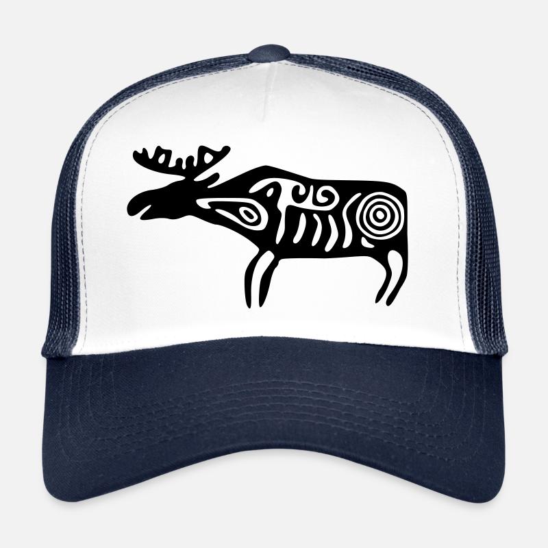 Elk Sámi seeds - Trucker Cap - white/navy