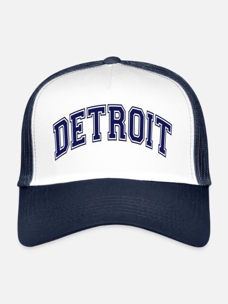 Detroit - Casquette trucker  - blanc/marine - Devant
