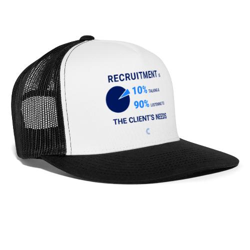 Recruitment is listening to the client´s needs. - Trucker Cap
