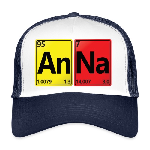 Anna - Dein Name im Chemie-Look - Trucker Cap