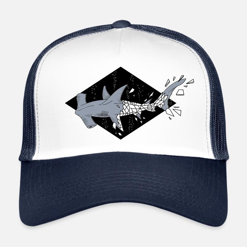 Geometrischer Hammerhai Trucker Cap