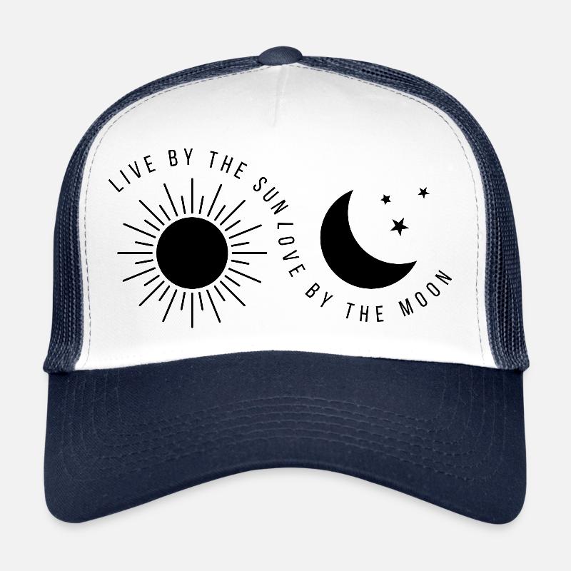 Live by the sun love by the moon Trucker Cap