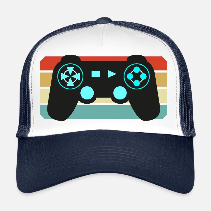 Manette de gaming gaming rétro vintage Casquette trucker 