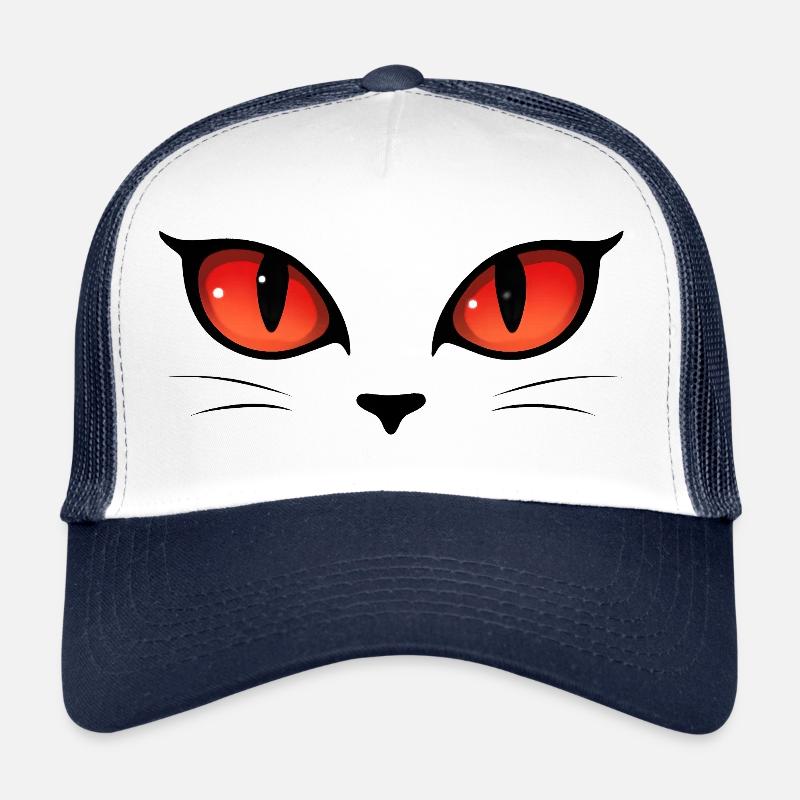 Yeux de chat Casquette trucker 