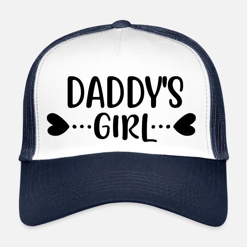 Daddy s Mädchen 01 - Trucker Cap - Weiß/Navy