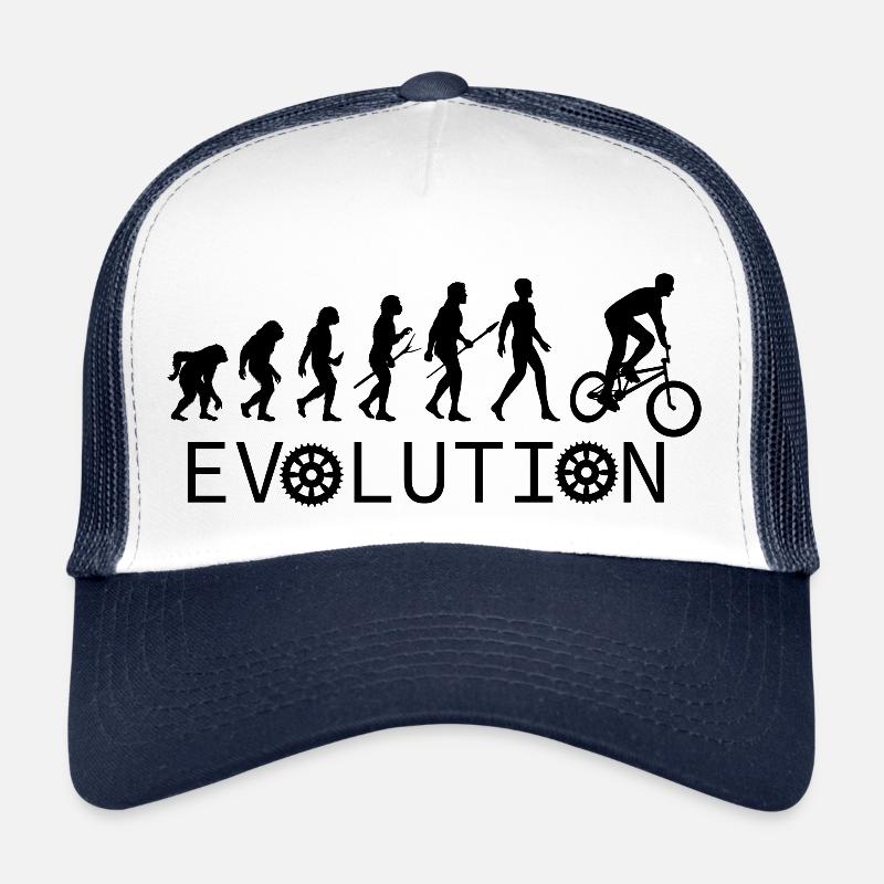 Evolution Gift Bike Cyclist Sport Trucker Cap