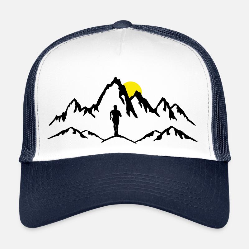 Course en montagne, trail, homme Casquette trucker 