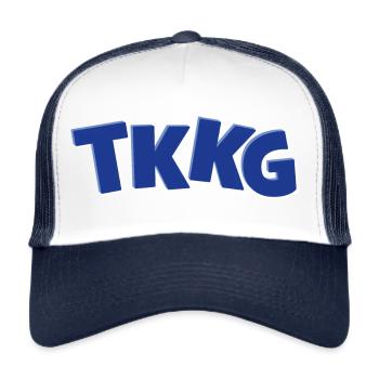 TKKG Junior Logo - Trucker Cap - Weiß/Navy - Vorne