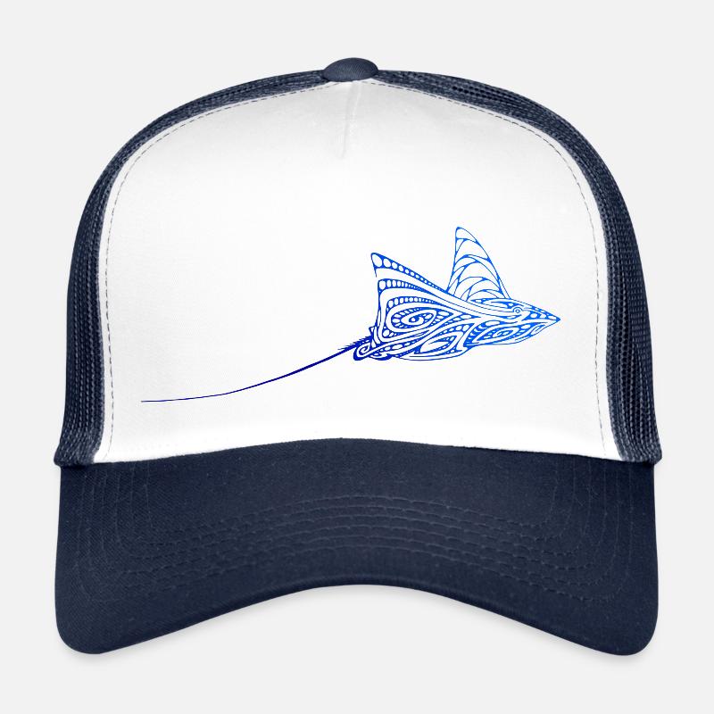 Diving Dive Ray Manta Diver Scuba Tattoo Trucker Cap