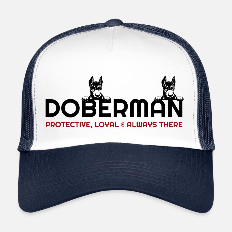 J'aime les dobermans, les dobermans, les chiens Doberman, les chiens Casquette trucker 