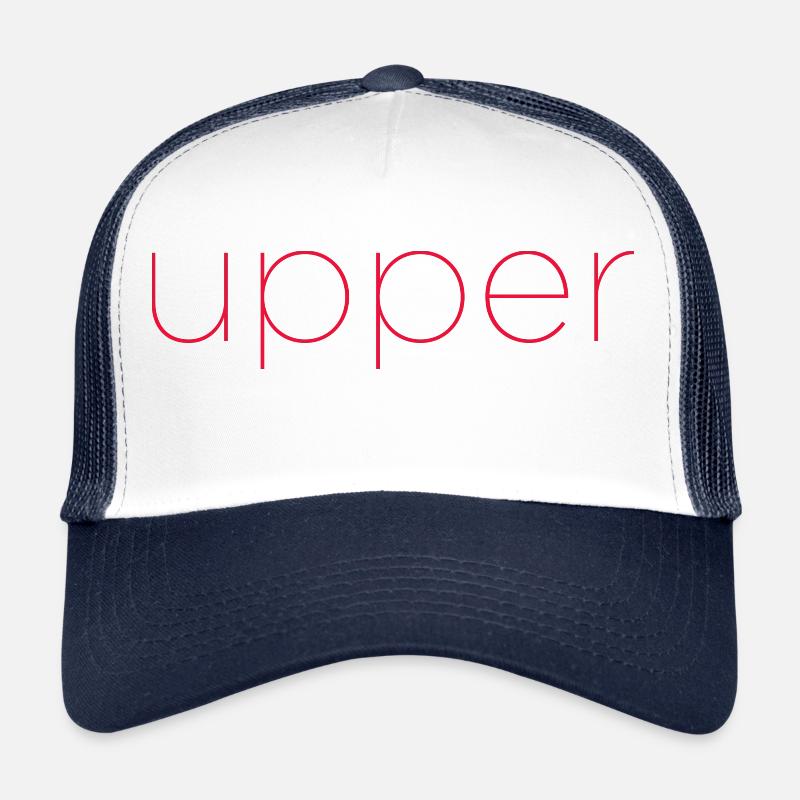 Get an upgrade to Upper - red Trucker Cap