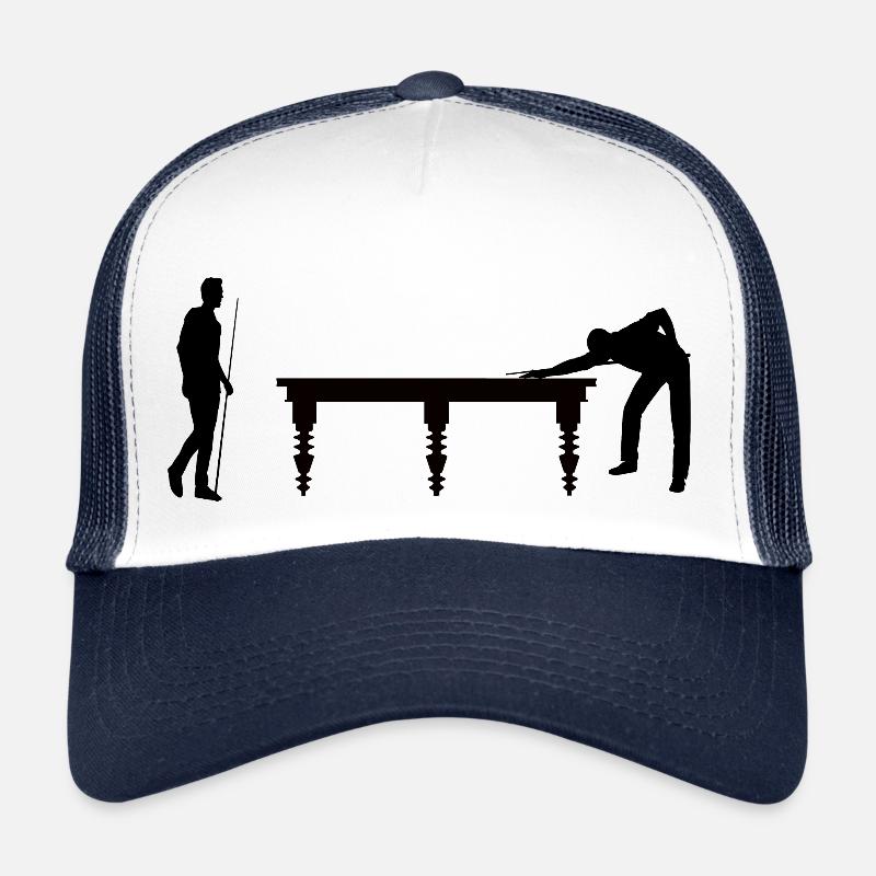 BILLARD, BILLARD, BILLARD, 8 BAILLES, 9 BALLES. Casquette trucker 