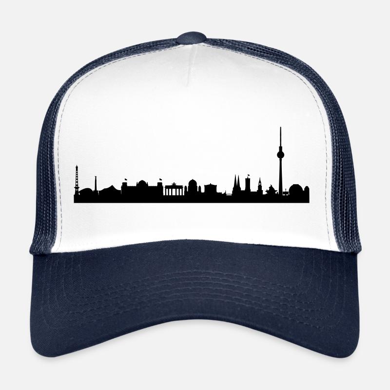 Conception graphique de vecteur subtile de skyline de Berlin Casquette trucker 