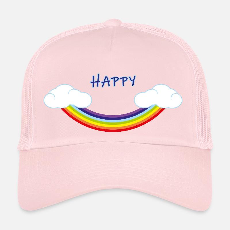 Inverted rainbow in the shape of a smile Trucker Cap