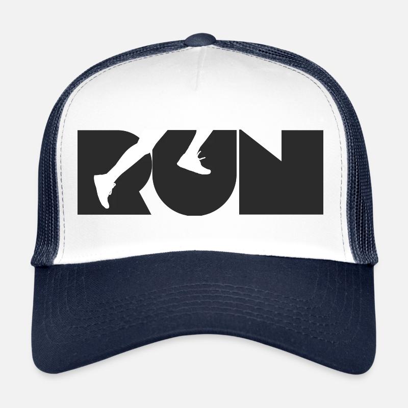Run - Trucker Cap - white/navy