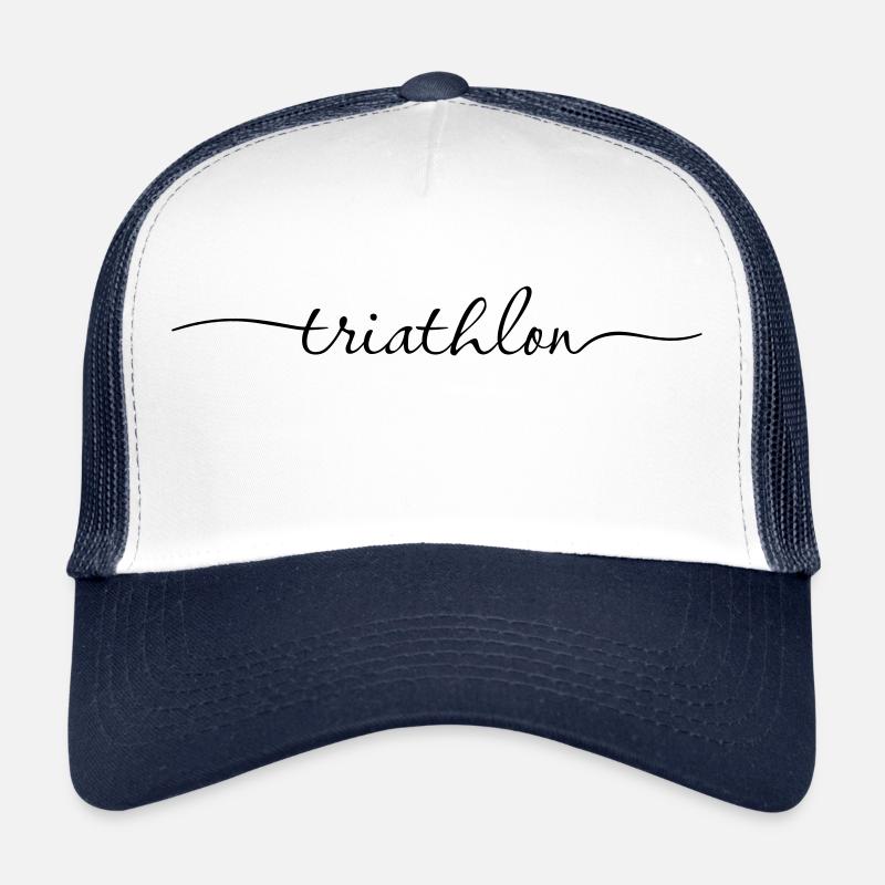 Lettrage de triathlon Typographie Casquette trucker 