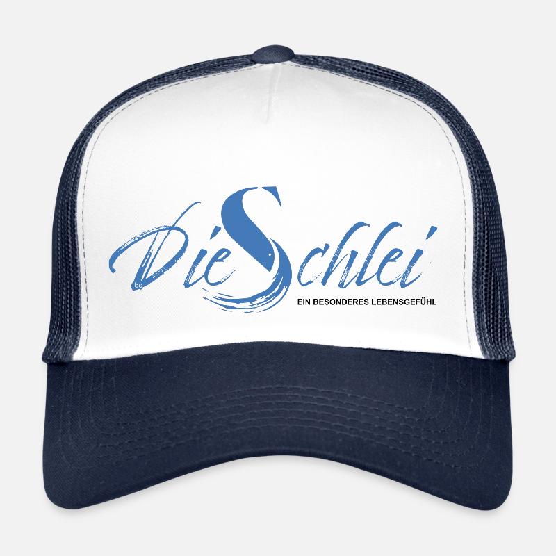 Die Schlei Bo-Grafik - Trucker Cap - Weiß/Navy