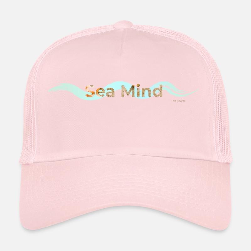 Sea waves and sand Trucker Cap