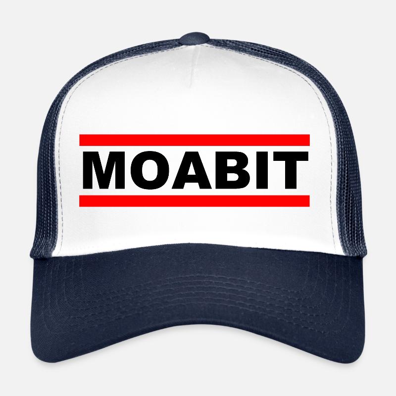 Moabit - Kiez - Berlin - Tiergarten - Wedding Bro - Trucker Cap - Weiß/Navy