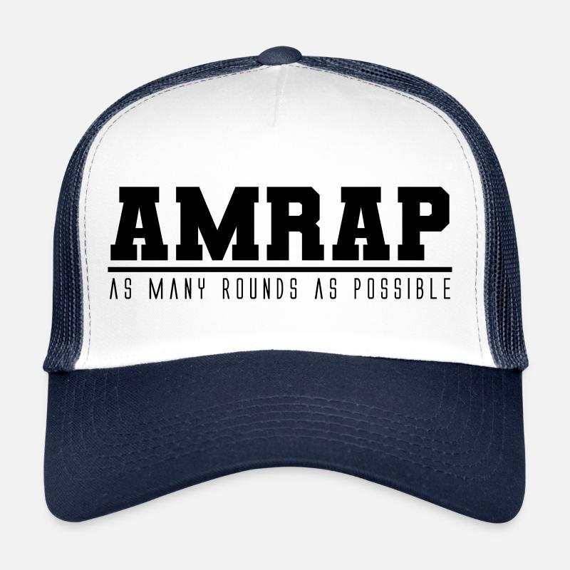 AMRAP Fitness - Trucker Cap - Weiß/Navy