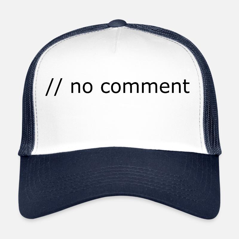 No comment Programming Computer Science Gift Trucker Cap