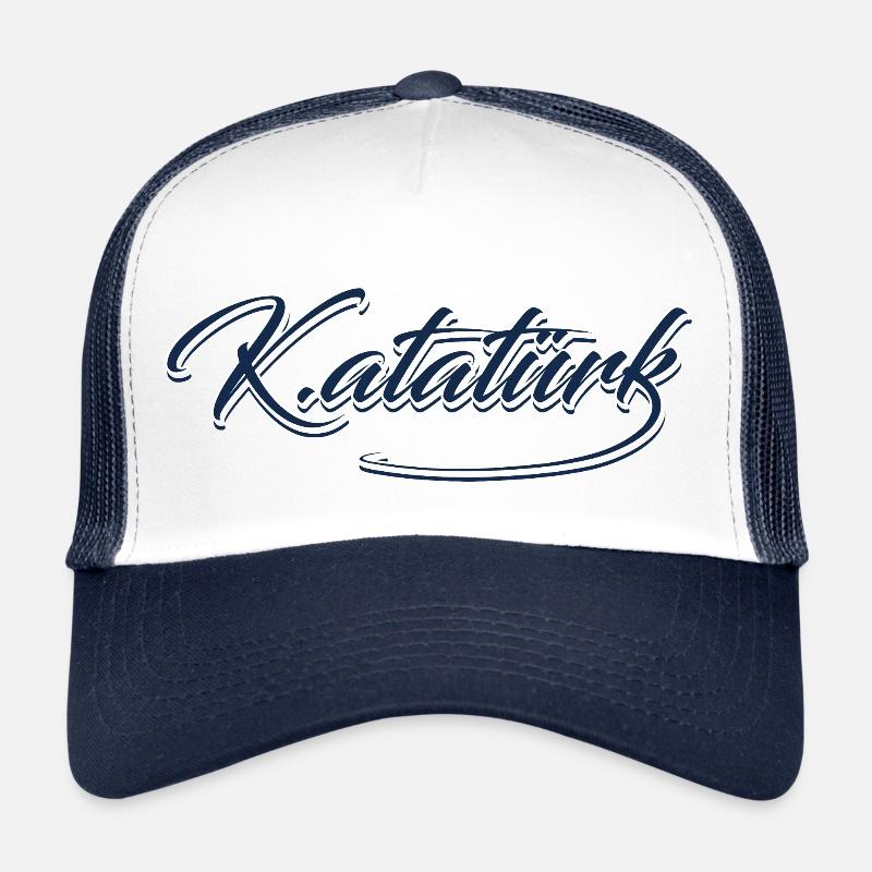Mustafa Kemal Atatürk - Trucker Cap - Weiß/Navy