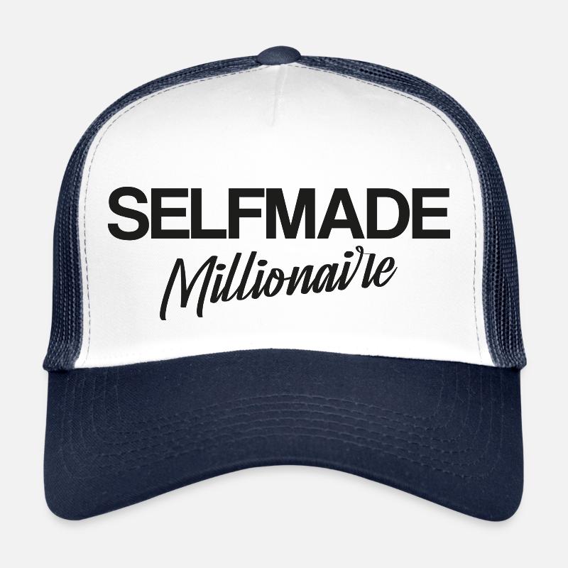 Selfmade Millionaire, dark print Trucker Cap