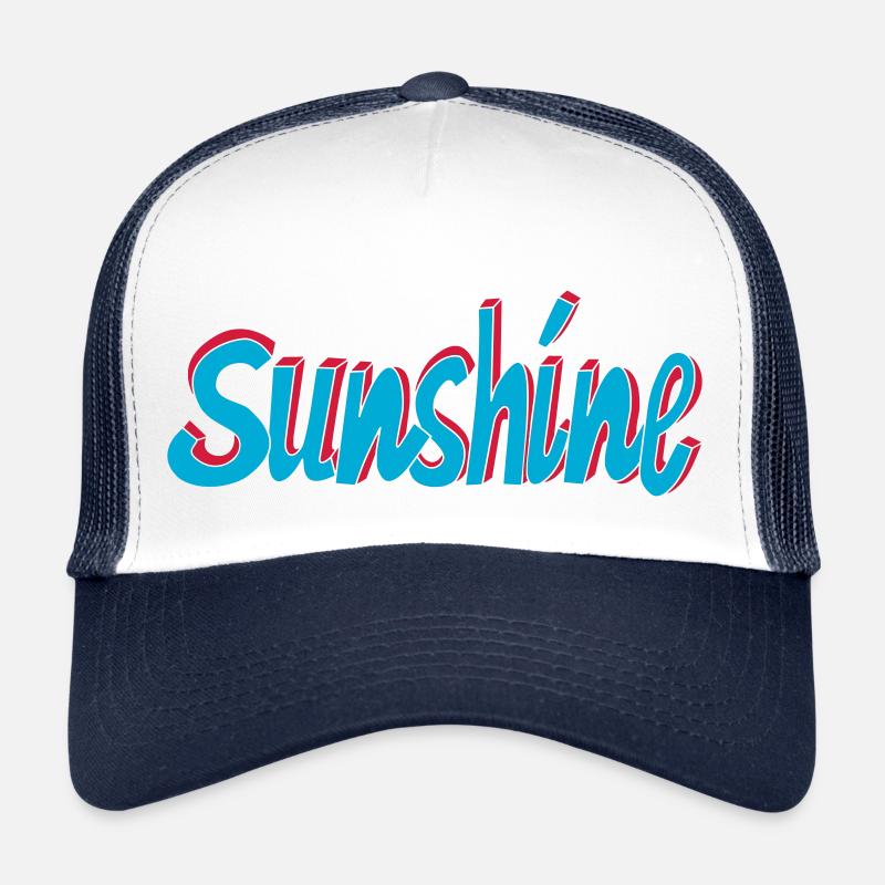 Sunshine - Trucker Cap - Weiß/Navy