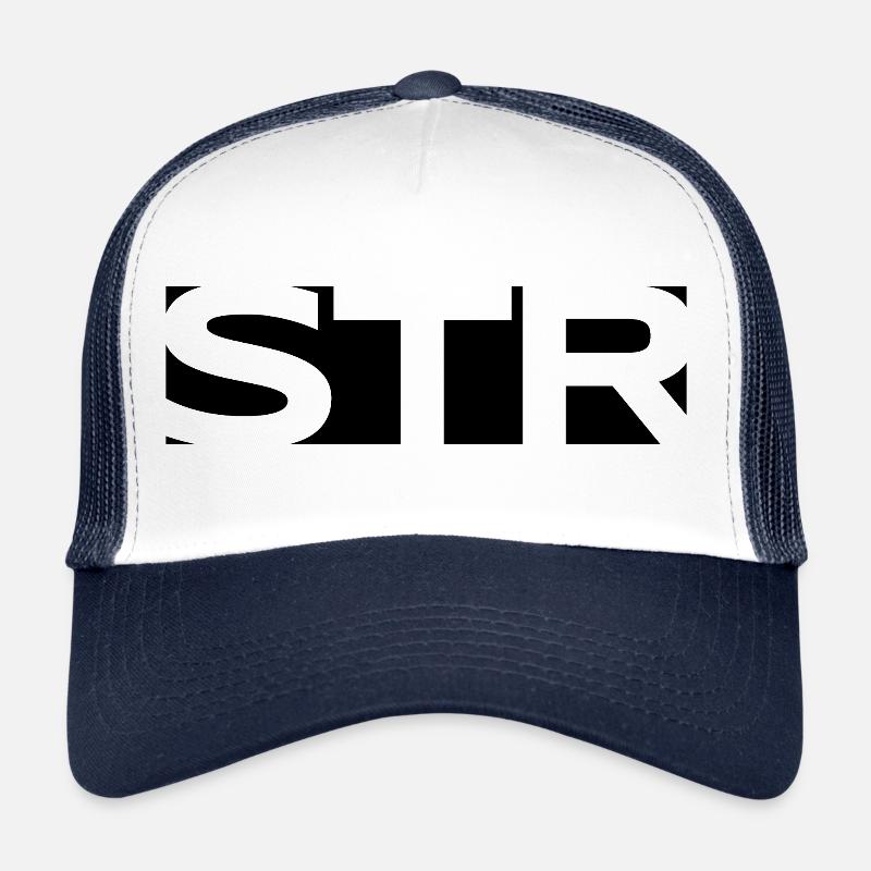 STR#1 - Trucker Cap - Weiß/Navy