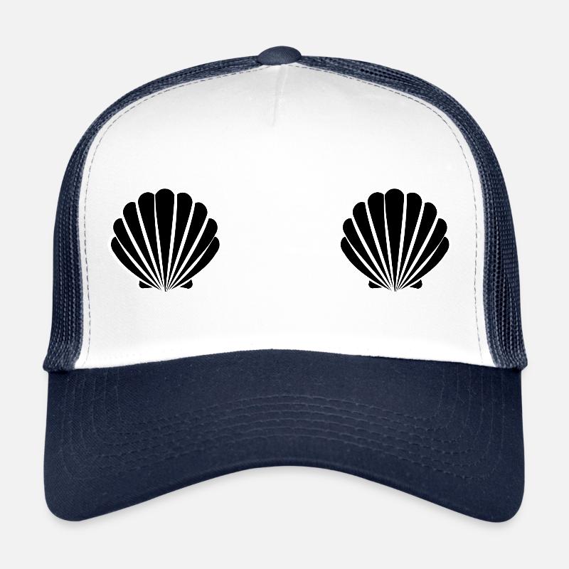 Muschel - Trucker Cap - Weiß/Navy