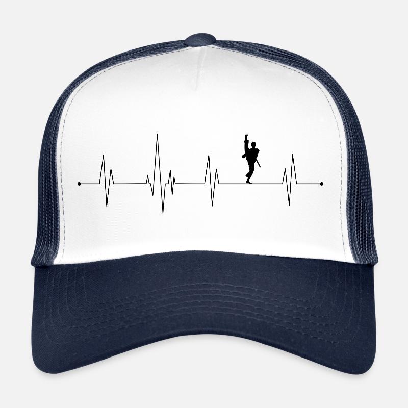 Kampfsport Herzschlag schwarz Trucker Cap