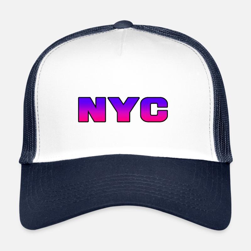 NYC new york / blau-pink Trucker Cap