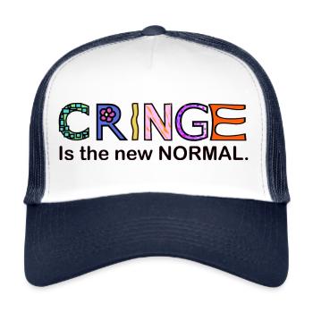 Jugendwort 2023 - Trucker Cap - Weiß/Navy - Vorne