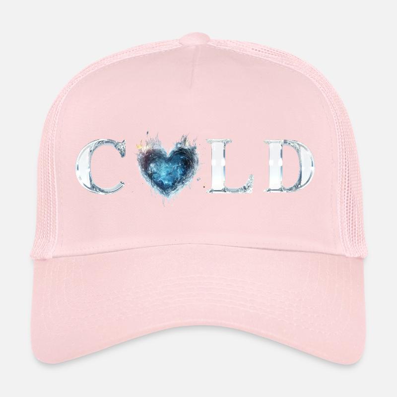 ice inscription "COLD" Trucker Cap
