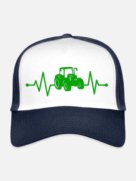 Traktor Heartbeat - Trucker Cap - white/navy - Front