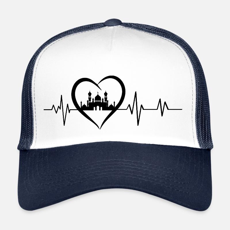 battement de cœur mosquée Casquette trucker 