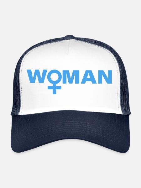 WOMAN - Trucker Cap - Weiß/Navy - Vorne