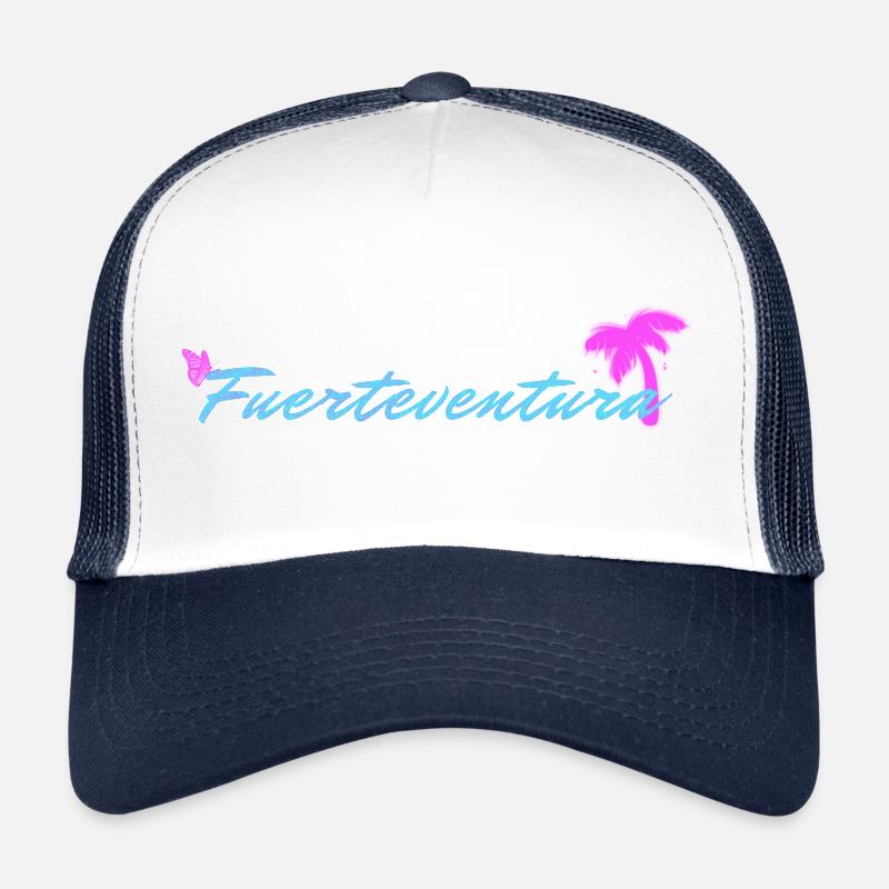 Fuerteventura - Trucker Cap - Weiß/Navy